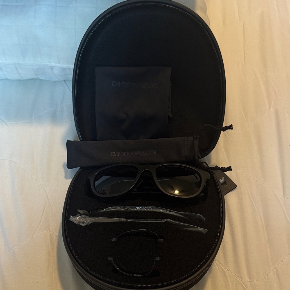 Emporio Armani Dark Sunglasses Set